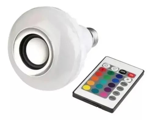 Lâmpada Com Som Via Bluetooth