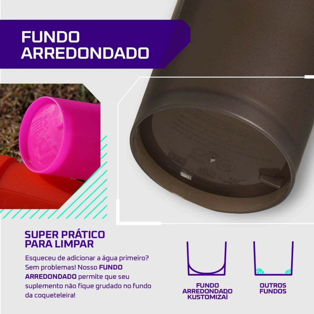 Kit 10 Coqueteleira 600ml Academia