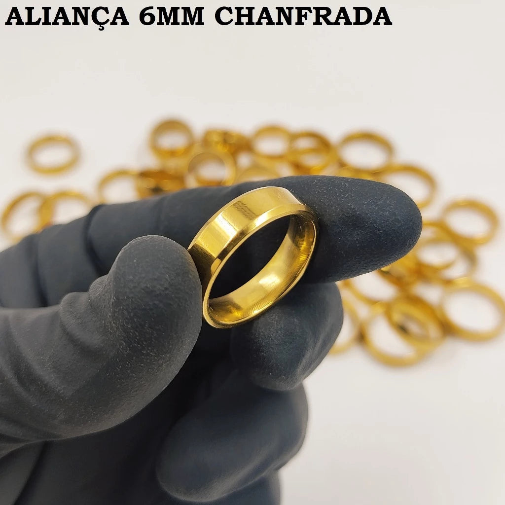 Atacado com 72 Alianças Sortidas para Revenda 100% Moeda Antiga Durabilidade ETERNA Varios Tamanhos