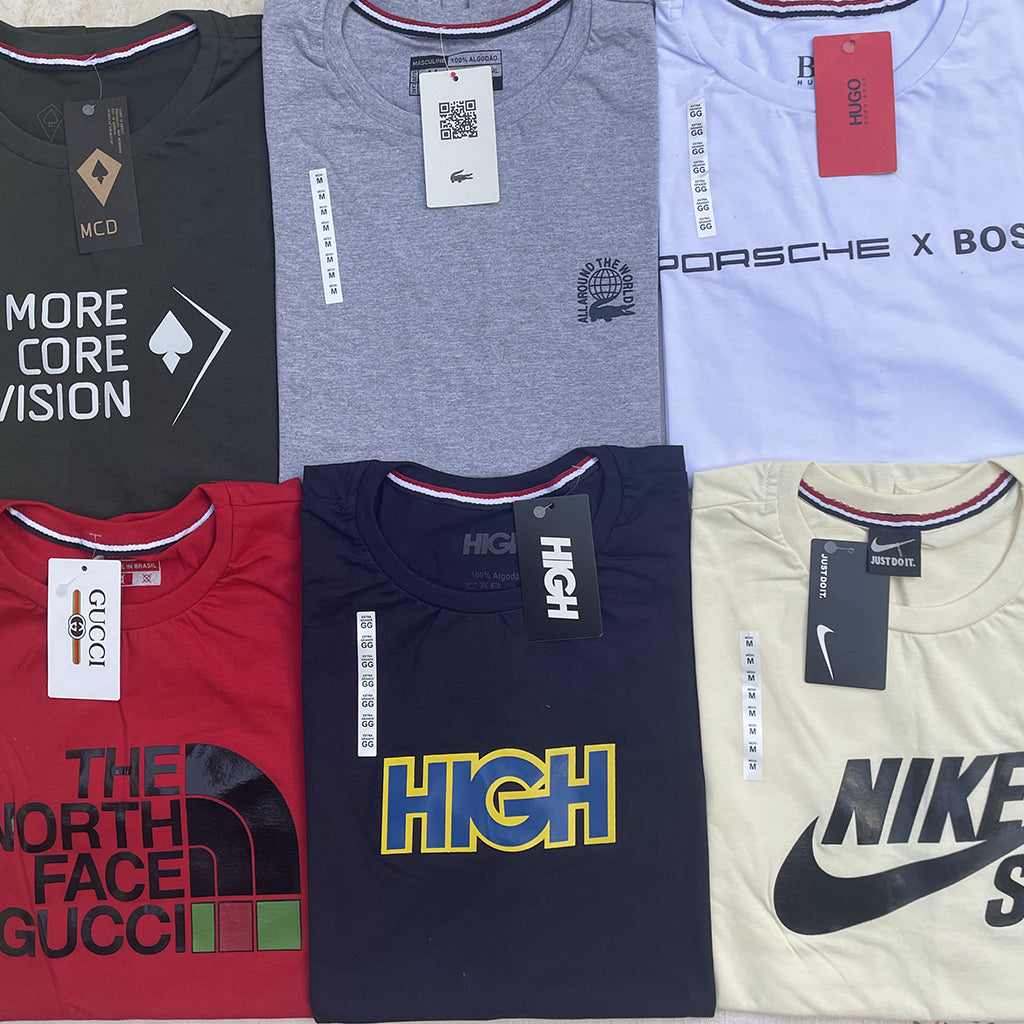 100 Camisas 30.1 Atacado 15,00 UNI