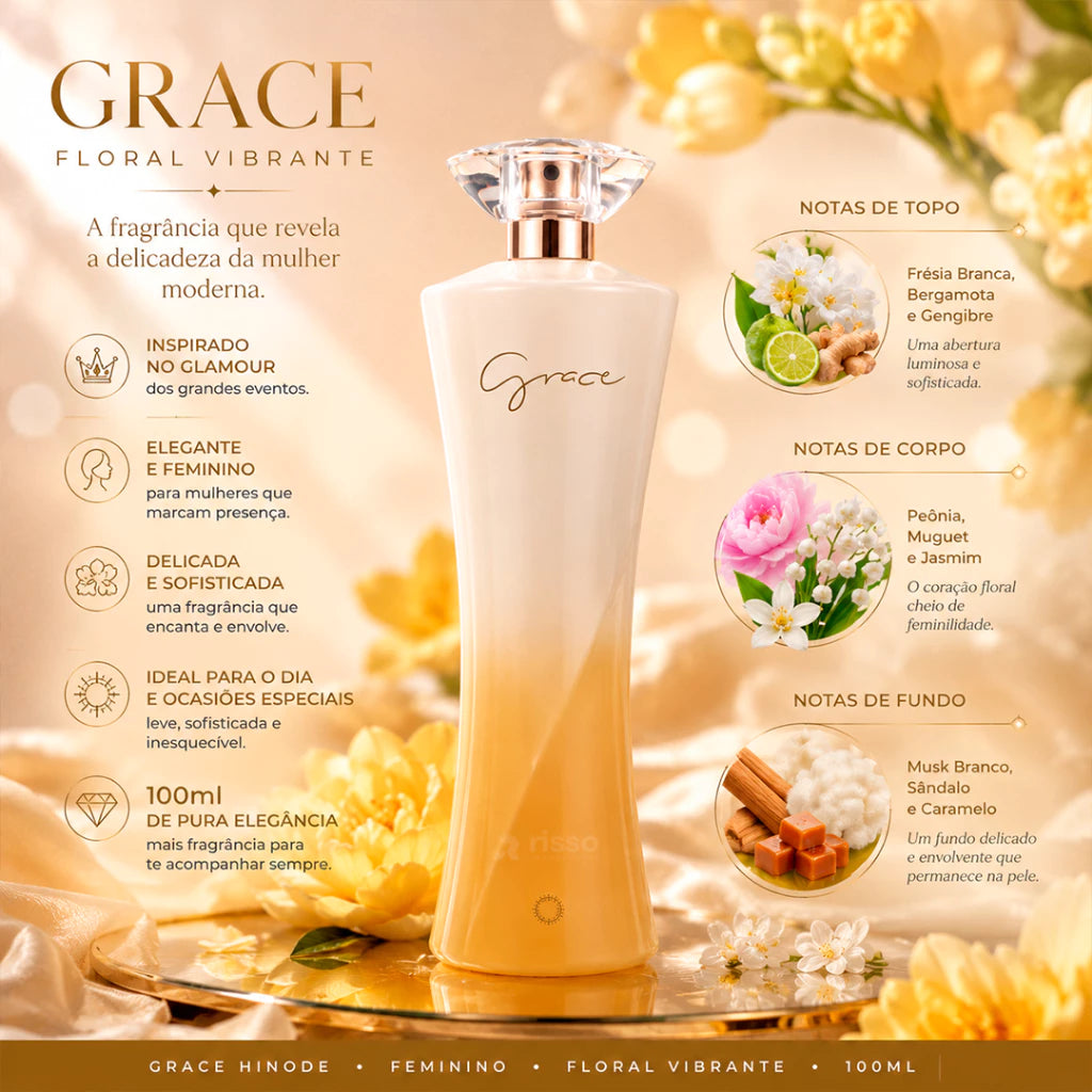Perfume Grace Feminino 100ml Hinode