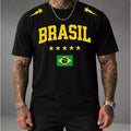 Camiseta Brasil Hexa 2026 Masculina Unissex Futebol Copa do Mundo Algodão Premium