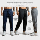 Kit 3 Calças Jogger com Elastano