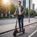 Patinete Elétrico 350W com Amortecedor e App GPS Bateria Recarregável Dobrável Super Autonomia para adultos até 150kg