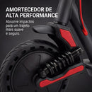 Patinete Elétrico 350W com Amortecedor e App GPS Bateria Recarregável Dobrável Super Autonomia para adultos até 150kg