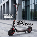 Patinete Elétrico 350W com Amortecedor e App GPS Bateria Recarregável Dobrável Super Autonomia para adultos até 150kg