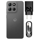 Smartphone Moto G15 256GB Grafite Vegan Leather Tela 6.7 Câmera Dupla 50MP Selfie 8MP Dual Chip Android 15 Motorola