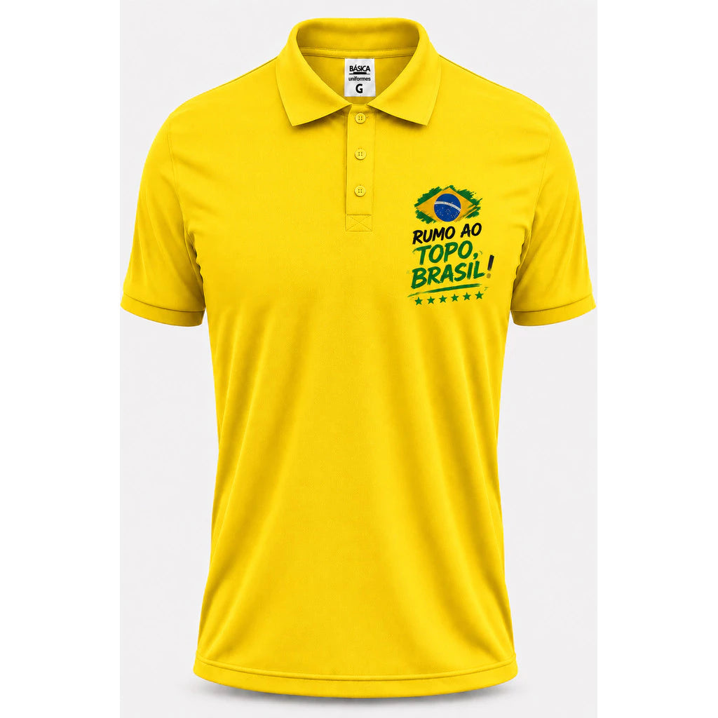 Camisa Polo Brasil Copa do Mundo