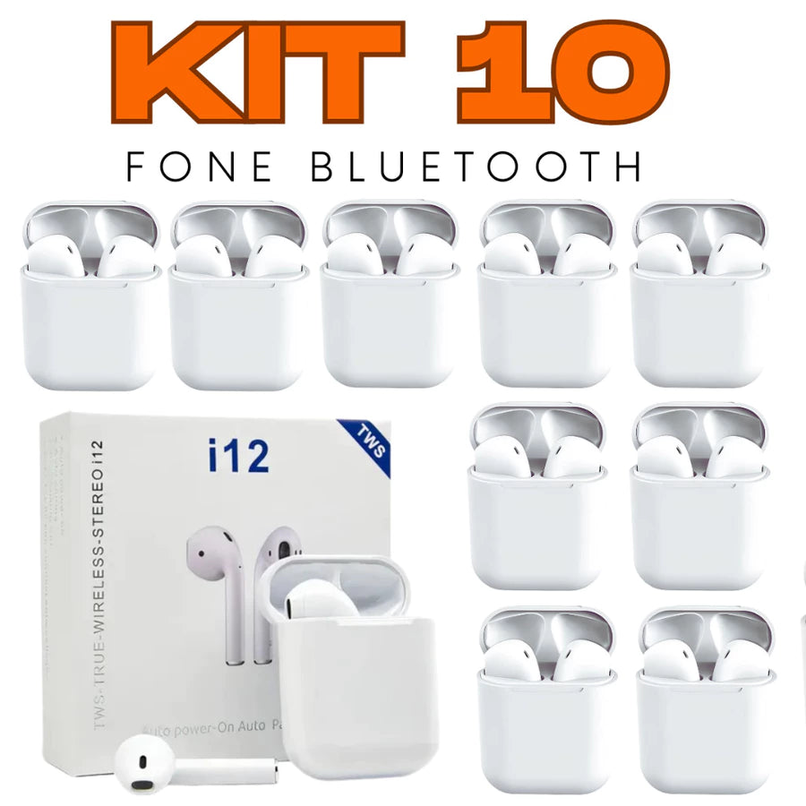 Fones Ouvido Bluetooth i12 Sem Fio Atacado Tws 5.0 Estéreo Lançamento Android Ios Boa qualidade de som