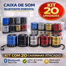 Kit 20 Mini Caixinha De Som Via Bluetooth