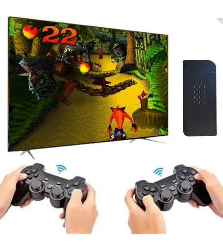 Vídeo Game Retrô 4k Game Sitck 2.0 - 10.000 Jogos + BRINDE 2 manetes sem fio