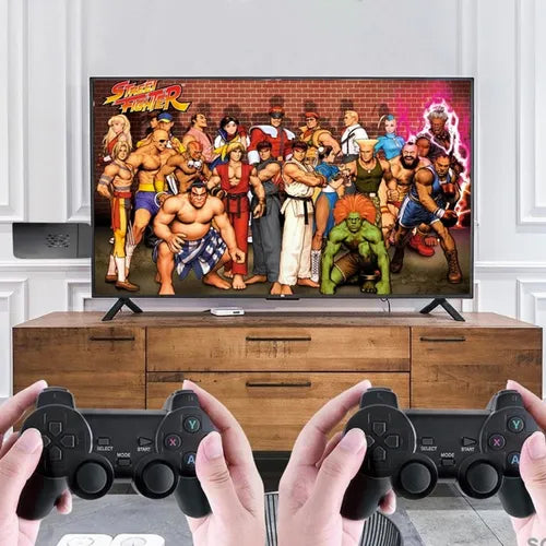 Vídeo Game Retrô 4k Game Sitck 2.0 - 10.000 Jogos + BRINDE 2 manetes sem fio
